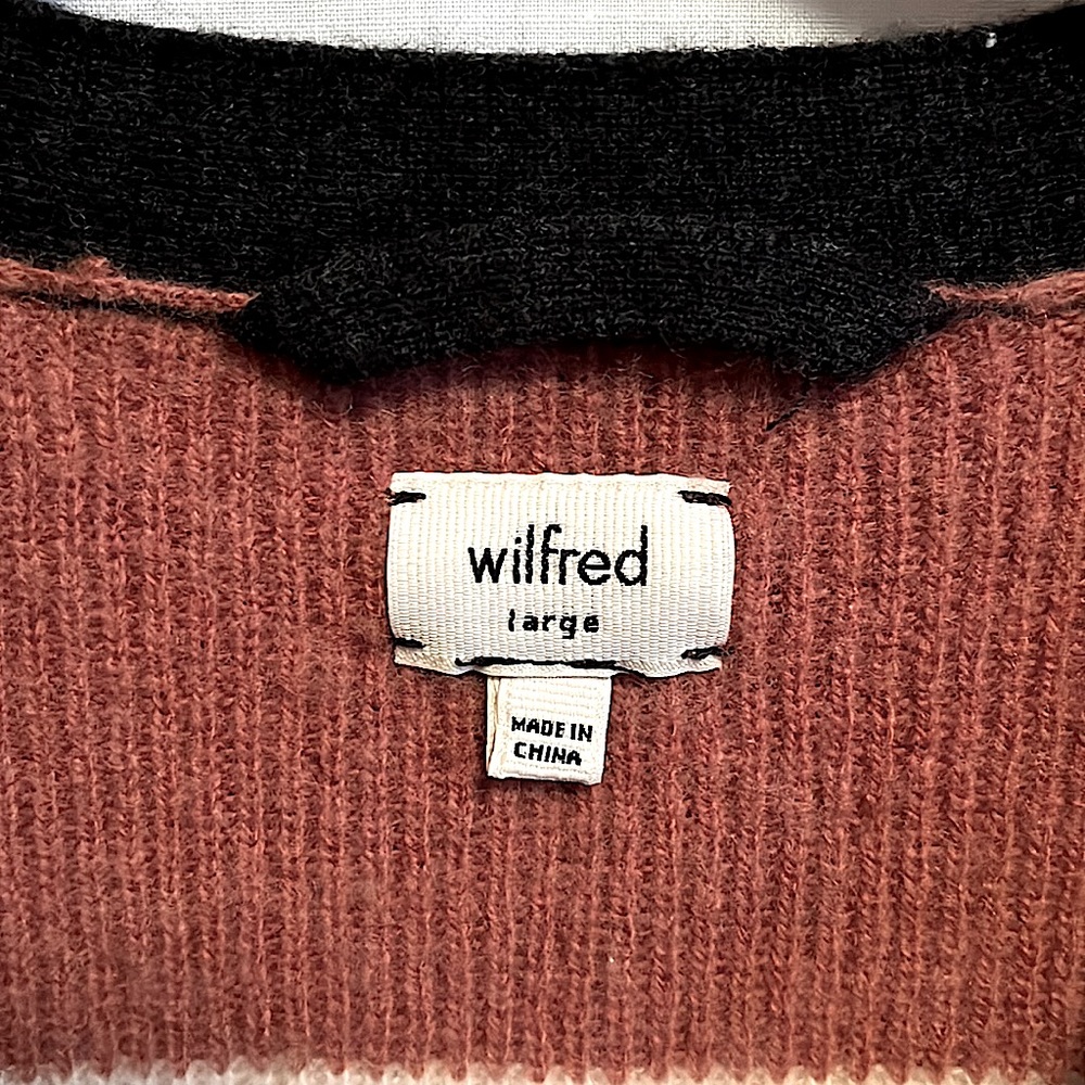 ARITZIA Wilfred V-Neck Merino Cashmere Sweater // Size L - Picture 5 of 7